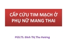 Bài giảng Cấp cứu tim mạch ở phụ nữ mang thai - PGS.TS. Đinh Thị Thu Hương