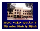 Bài giảng Sinh lý bệnh Viêm - HV Quân Y