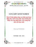 Sáng kiến kinh nghiệm để tài: Một số biện pháp nâng cao hiệu quả hoạt động đọc sách trong thư viện trường học bằng việc tạo hứng thú và kỹ năng đọc sách cho học sinh