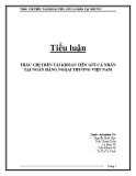 Tiểu luận: Thấu chi trên tài khoản tiền gửi cá nhân tại ngân hàng ngoại thương Việt Nam