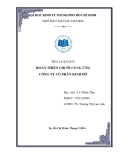 Tiểu luận OCD: Hoàn thiện chuỗi cung ứng công ty cổ phần Kinh Đô