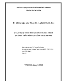 Tiểu luận Thay đổi và phát triển tổ chức: Quản trị sự thay đổi khi áp dụng qui trình quản lý phần mềm tại công ty TNHH WAE