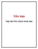 Tiểu luận: Thị trường phái sinh 2009