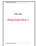 Tiểu luận: Khủng hoảng Đông Á