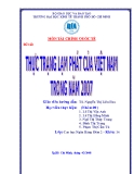 Tiểu luận tài chính quốc tế: Thực trạng lạm phát của Việt Nam trong năm 2007