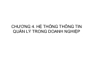 Bài giảng môn Hệ thống thông tin quản lý: Chương 4