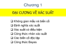 Bài giảng Xác suất thống kê - Chương 1: Đại cương về xác suất