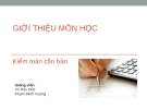 Bài giảng Kiểm toán căn bản: Giới thiệu môn học - Vũ Hữu Đức, Phạm Minh Vương