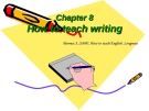 Lecture Chapter 8: How to teach writing