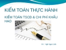 Bài giảng Kiểm toán thực hành: Kiểm toán tài sản cố định và chi phí khấu hao - GV. Ngô Ngọc Linh