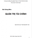 Bài giảng môn Quản trị tài chính: Phần 2 - Đặng Minh Tuấn