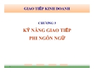 Bài giảng Giao tiếp trong kinh doanh: Chương 3