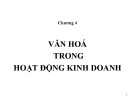 Bài giảng Văn hóa doanh nghiệp: Chương 4 - GV. Phạm Đình Tịnh