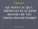 Bài giảng Nguyên lý kế toán: Chương 6