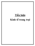 Tiểu luận: Kinh tế trang trại