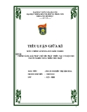 Tiểu luận Chính sách xóa đói giảm nghèo: Chính sách, giải pháp chủ yếu phát triển tạo cơ hội cho người nghèo tăng thêm thu nhập