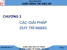 Bài giảng Ghép kênh tín hiệu số: Chương 3 - GV. Ngô Thu Trang