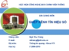 Bài giảng Ghép kênh tín hiệu số: Chương 1 - GV. Ngô Thu Trang