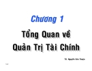 Bài giảng Quản trị tài chính: Chương 1 - TS. Nguyễn Văn Thuận