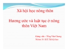 Tiểu luận Xã hội học nông thôn: Hương ước và luật tục ở nông thôn Việt Nam