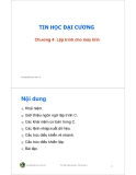 Bài giảng Tin học đại cương: Chương 4 - Trần Quang Hải Bằng