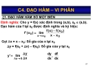 Bài giảng Toán kinh tế: Chương 4 - Nguyễn Ngọc Lam