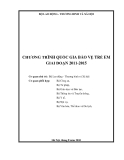 Chương trình quốc gia bảo vệ trẻ em giai đoạn 2011 - 2015 (Bộ Lao động - Thương binh và Xã hội)