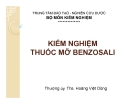 Bài giảng Kiểm nghiệm thuốc mỡ Benzosali