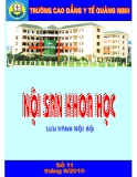 Nội san khoa học: Số 11 tháng 8/2010 - CĐYT Quảng Ninh