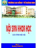 Nội san khoa học: Số 7 tháng 3/2010 - CĐYT Quảng Ninh