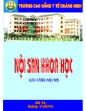 Nội san khoa học: Số 14 tháng 11/2010 - CĐYT Quảng Ninh