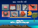 Bài giảng Thuốc nổ - GV. Nguyễn Ngọc Trọng