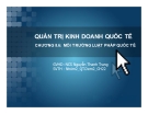 Thuyết trình quản trị kinh doanh quốc tế: Môi trường luật pháp quốc tế