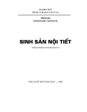 Giáo trình Sinh sản nội tiết: Phần 1 - Trần Duy Nga