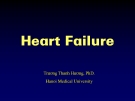 Heart failure - Trương Thanh Hương, PhD