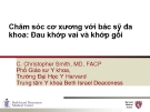 Bài giảng Chăm sóc cơ xương với bác sỹ đa khoa: Đau khớp vai và khớp gối - C. Christopher Smith, MD