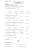 Đề kiểm tra Toán 11 năm 2009-2010 - Trường THPT Nguyễn Trãi