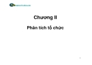 Bài giảng Phân tích và Thiết kế tổ chức: Chương II - ThS. Phan Anh Hồng