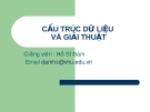 Bài giảng Cấu trúc dữ liệu và giải thuật - GV. Hồ Sĩ Đàm