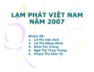 Tiểu luận tài chính quốc tế: Lạm phát Việt Nam năm 2007