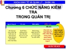 Bài giảng Quản lý đại cương: Chương 6 - ĐH BK Hà Nội