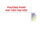 Bài giảng Lý luận và phương pháp dạy học đại học: Chương 3 - TS. Nguyễn Thị Bích Hồng