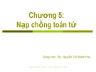 Bài giảng Cơ sở lập trình máy tính: Chương 5 - ThS. Nguyễn Thị Khiêm Hòa