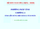 Bài giảng Phương pháp tính: Chương 4 - TS. Nguyễn Quốc Lân