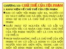 Bài giảng Luật Hình sự Việt Nam: Chương VII - ThS. Trần Đức Thìn