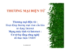 Bài giảng Thương mại điện tử: Phần 1 - Thái Thanh Sơn