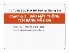 Bài giảng An toàn bảo mật hệ thống thông tin: Chương 3 - GV. Nguyễn Minh Thành