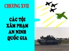 Bài giảng Luật Hình sự Việt Nam: Chương 17 - ThS. Trần Đức Thìn