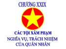 Bài giảng Luật Hình sự Việt Nam: Chương 29 - ThS. Trần Đức Thìn