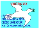 Bài giảng Luật Hình sự Việt Nam: Chương 30 - ThS. Trần Đức Thìn